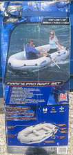 Bestway Hydro-Force Marine Pro Raft Kit Paddle Boat Vinyl Gray/Blue #65011
