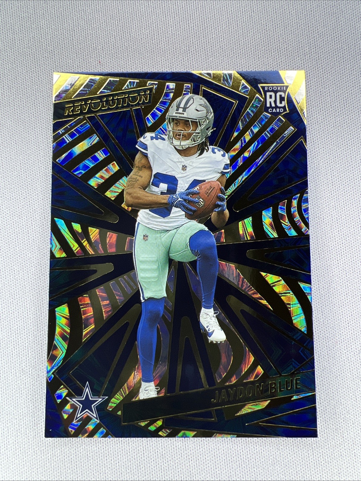 2025 Panini Revolution - Rookies Jaydon Blue #214 Fireworks /49 (RC) Cowboys