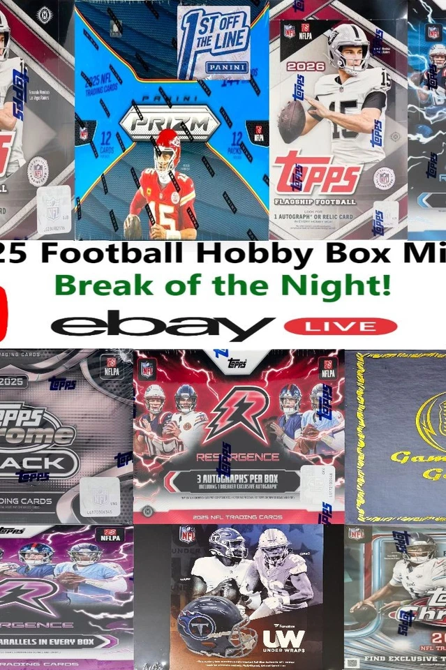 Break #818 FOTL PRIZM 2025 Topps 2026 Hobby Box Mixer x10