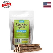 Silvervine Sticks for Cats 30 Pack - Natural Cat Chew Sticks  Catnip Alterna...