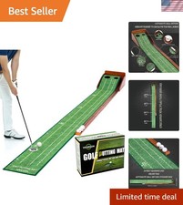 Velvet Golf Putting Mat with Automatic Return - Ideal Gift for Golfers