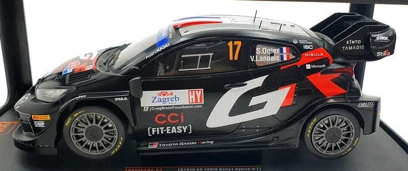 Ixo 1/18 Scale 18RMC202.22 Toyota GR Yaris Rally1 Hybrid #17 1st Croatia 24 - Image 4 of 4