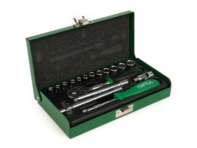 Steckschlüsselsatz (Ratschekasten) -TOPTUL 1/4- 4mm-13mm - 17 teilig