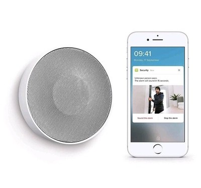 Netatmo Smart Indoor Siren Innen Alarmsirene drahtlos akustisches Signal weiß