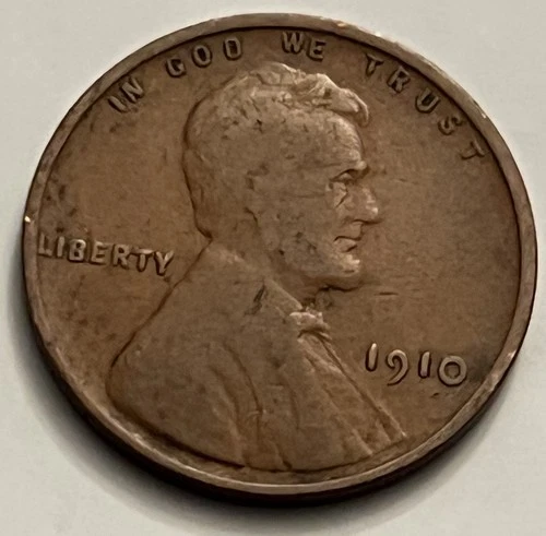 1910 Lincoln Wheat Cent Second Year Issue Philadelphia Mint VG BN391