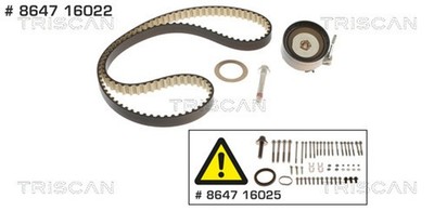 Zahnriemensatz TRISCAN 8647 16022 für FORD MAX CB1 CCN HF FIESTA 7 HJ Van 6 DXA