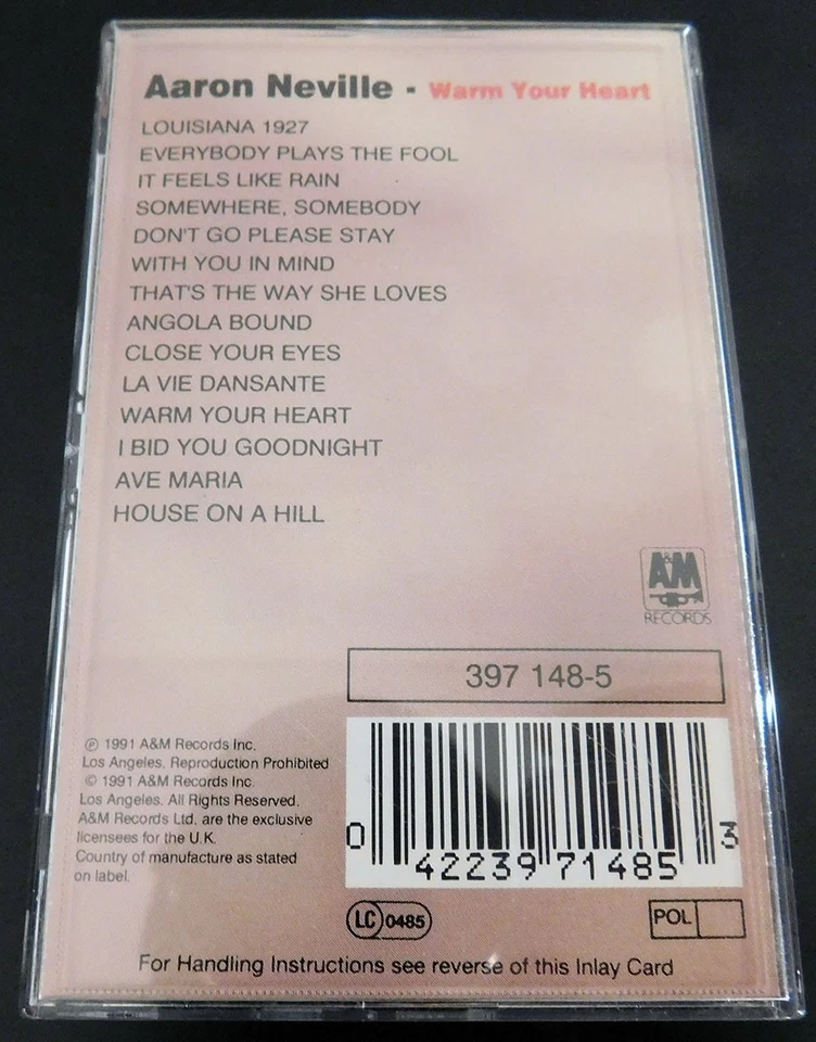 Aaron Neville -Warm Your Heart/1991 Studio Album Original DCC Tape Limited. Rare - Image 2 of 4