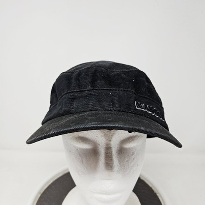 Kangol Hat Cap Army Fitted Mens L/XL Black Cotton Twill Flexfit Summer Casual
