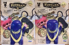 Set of 2 FUGGLER Funny Ugly Monster Gold Edition 2025 Keyring Bag Clips  NEW