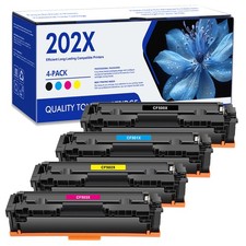 4x High Yield CF500X Toner For HP 202X Color LaserJet M254dw M281cdw M281fdw MFP