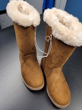 Cat  Jack Girls Kameryn Tall Suede Boots Chestnut Size 1 NWT