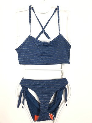 Shiwi Girls' Swimsuit, Poseidon Blue/Gold, DE 128 UK 24