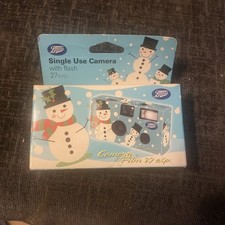 Single Use Disposable Camera boots snowman 27exp 400 speed develop before 02/11