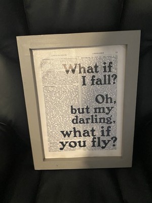 What If I Fall What If You Fly - Wall Decor