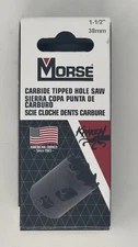 M.K. Morse Kraken 131247 Carbide Tipped Hole Saw 1-1/2” 38mm MHSTK24 Made In USA