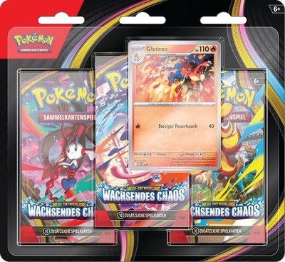 Pokemon   ME04 Wachsendes Chaos   3-Pack-Blister   DE