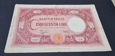 CINQUECENTO 500 LIRE BARBETTI GRANDE C DECRETO 11/08/1944 ITALIA
