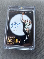 Ray Allen 2024-25 panini noir shadow signatures. auto ssp 9/10. 