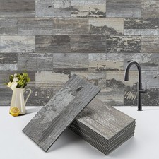 100-Piece Faux Stone Peel and Stick Backsplash Tile, Waterproof Thick PVC Sti...