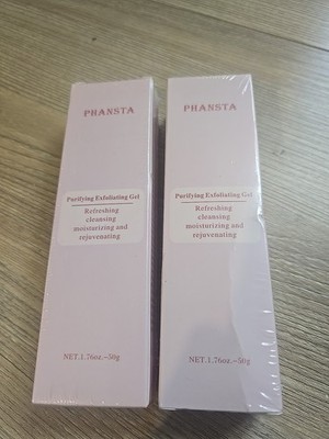 Phansta Purifying Exfoliating Cleansing Face Gel 1.76 oz Tube 2 Pack Exp 03/2028