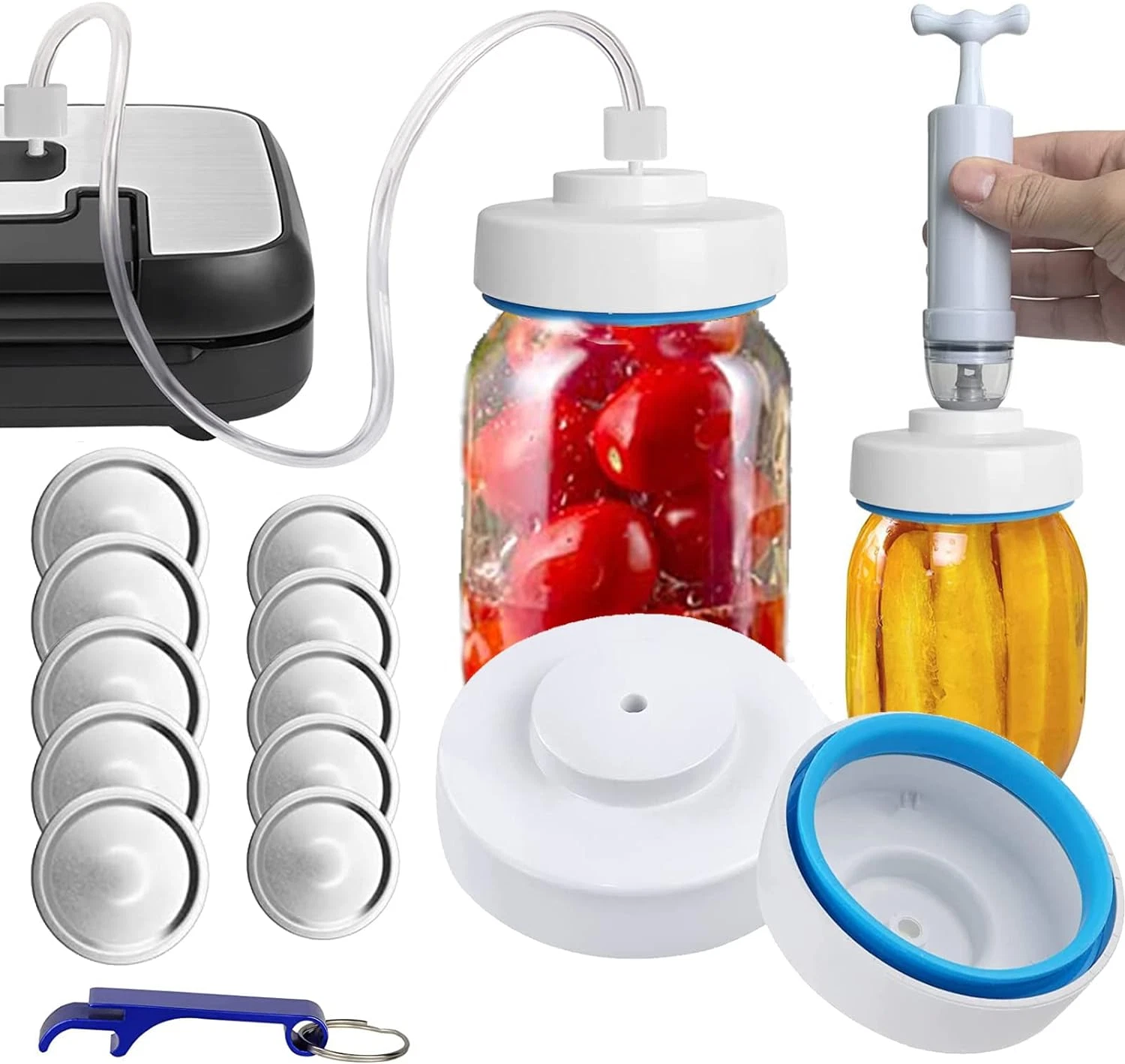Mason Jar Vacuum Sealer and Accessory Hose Compatible with Foodsaver Vacuum Seal