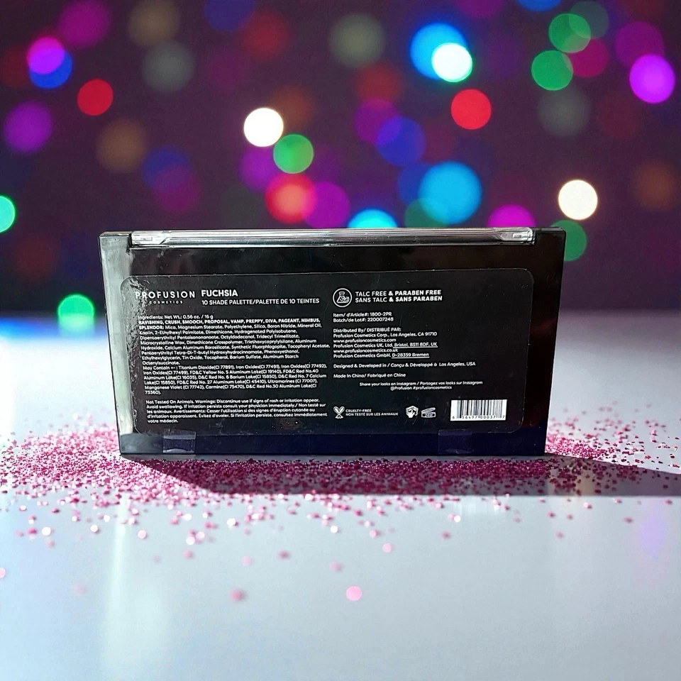 PROFUSION FUSHSIA 10 SHADE PALETTE 0.56 OZ NWOB - Image 2 of 4