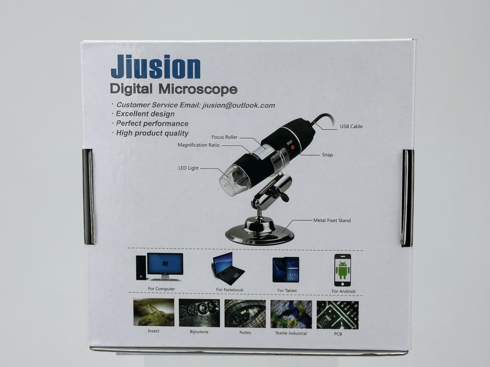 40 to 1000x Magnification Endoscope, 8 LED USB 2.0 Digital Microscope, Mini C...