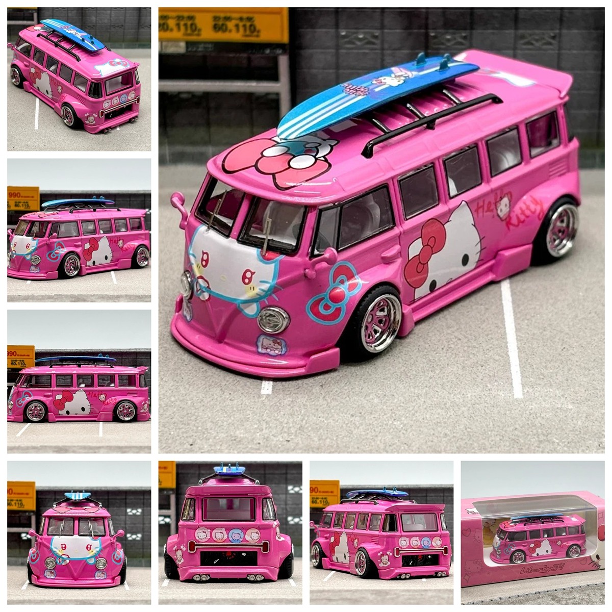 Liberty 1:64 Pink VW T1 Camper Van Bus Kombi Sport Model Diecast