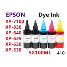 Tinta de recarga de tinte para cartucho T410 410 XP7100 XP830 XP640 XP630 XP530