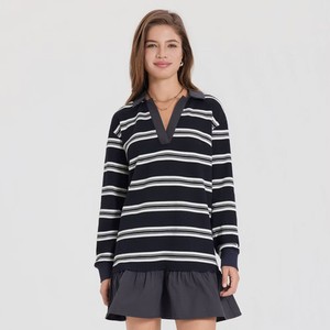 knee length dresses for ladies Girls Long Sleeve Polo Shirt main image 1