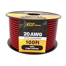 20 Gauge Wire 100ft Oxygen Free, OFC Pure Copper Electrical 12v 100 ft 20 AWG