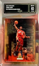 2003 Upper Deck Rookie Lebron James Freshman Season Collectibles Gem Mint 10 #20