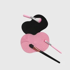 1pc Silicone Apple Scrub Pad With Suction Cup Makeup Brush Cleaning Pad US STOCK
