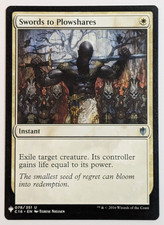 MTG Card - 1x Swords to Plowshares - Mystery Booster: Commander 2016 - NM - MB1