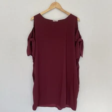 BAR III Women’s Size XL Burgundy Shift Dress