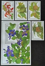 Briefmarken alt old Stamps Dominica Sammlung Set Pflanzen Flora selten Rarit&auml;t
