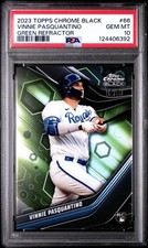 2023 Topps Chrome Black - Vinnie Pasquantino #66 (RC) GREEN REFRACTOR 92/99