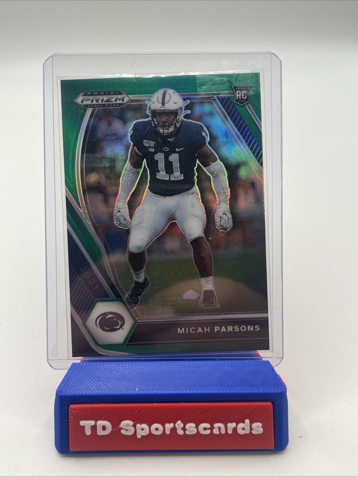 2021 Panini Prizm Draft Picks - Micah Parsons #136 Green Prizm (RC)