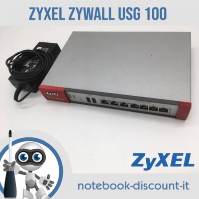 ZYXEL ZyWALL USG 100 Unified Security Gateway Firewall 1000 7x Ports Gb + Netzteil
