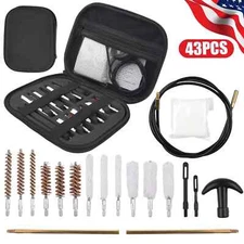 For Gun Handgun Pistol Rifle 43 Pcs Cleaning Kit Set 22.357.38.45.40