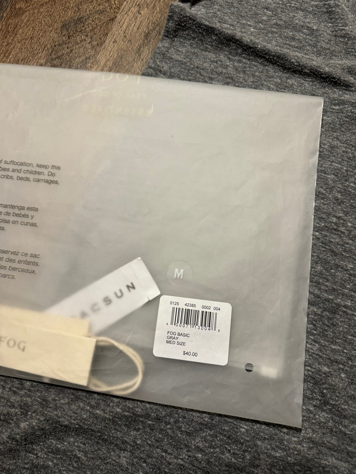 FOG Essentials basic T- Shirt Gray Medium - image 7