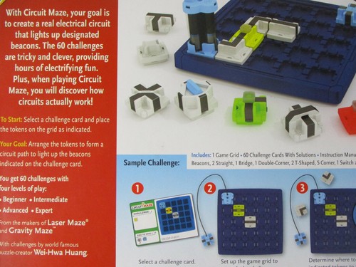Juego de lógica de corriente electrónica CIRCUIT MAZE ¡COMPLETO EXCELENTE!! - Imagen 4 de 9