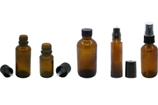 Plantlife  Empty Amber Glass Bottle 5 Pack: Perfect For DIY Projects