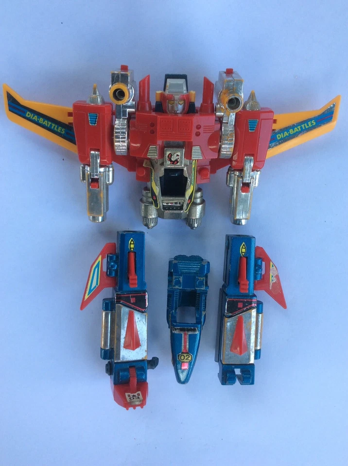 Popy Die Cast Diatron Die Battles Diaclone Takatoku ST Made In Singapore - Immagine 2 di 4
