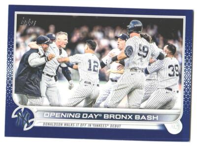 2022 Topps Update Opening Day Bronx Bash #US45 Royal Blue
