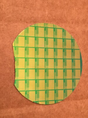 2'' Gold Silicon Wafer Unique Extremely Rare RF NAND Partially Broken