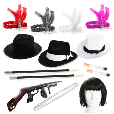 1920'S PARTY PACK GATSBY GANGSTER FLAPPER PHOTOBOOTH PARTY PROP SET ...