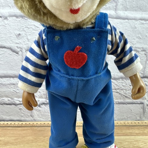 Skating Bear Doll Vintage Plush Really Skates Continuous Melody. Works! 14” Tall - Picture 3 of 14