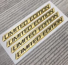 Limited Edition GOLD chrome domed emblem decal stickers car tuning