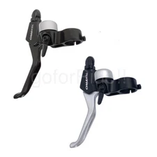 OE Tektro CL520 Brake Lever Set - Bell, 22.2mm Clamp, Black & Silver - Taiwan